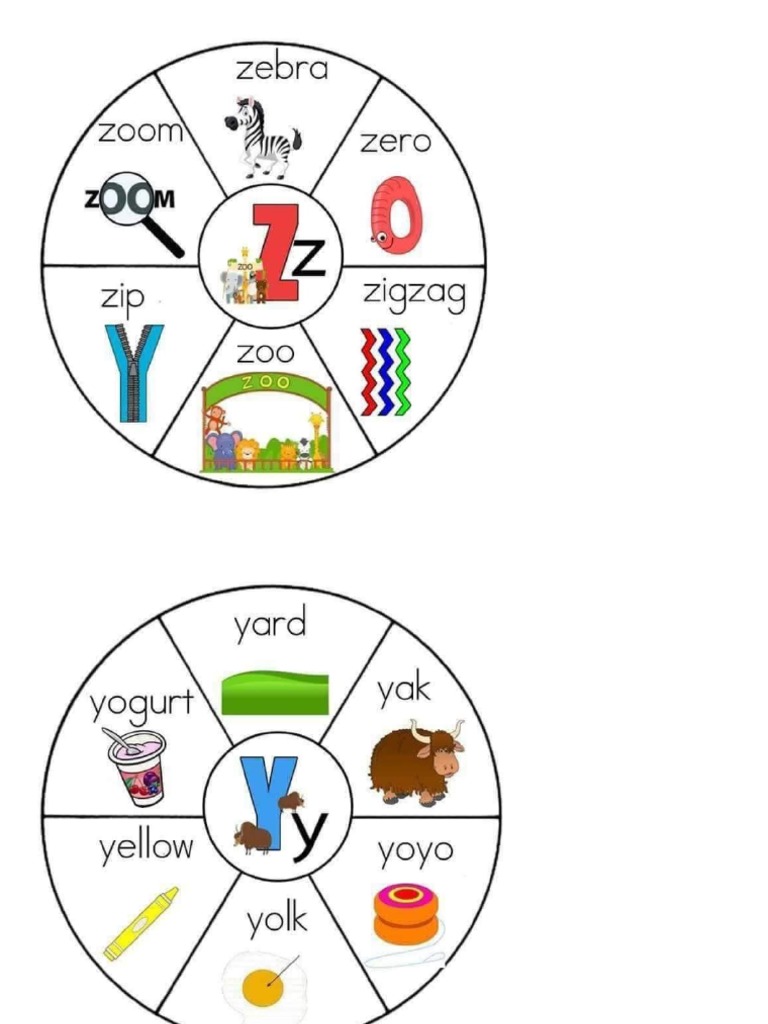 Alphabet Wheel PDF