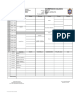 Horario de Clases: Horas Lunes Martes Miércoles Jueves Viernes Sábado