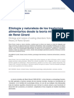 Etiología y Naturaleza de Los Trastornos Alimentarios Desde La Teoría Mimética de René Girard