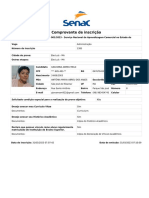 Inscrição SENAC MA Estágio Administração