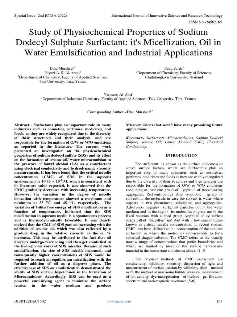 Function Of Sodium Dodecyl Sulfate In Dna Extraction