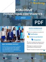 Catalogue: Formations Certifiantes