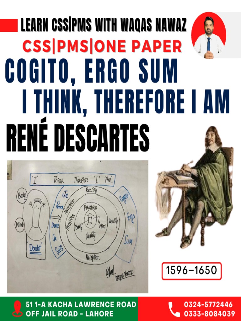 RENE DESCARTES BIOGRAPHY PHILOSOPHER I THINK THEREFORE I AM intelligence overview