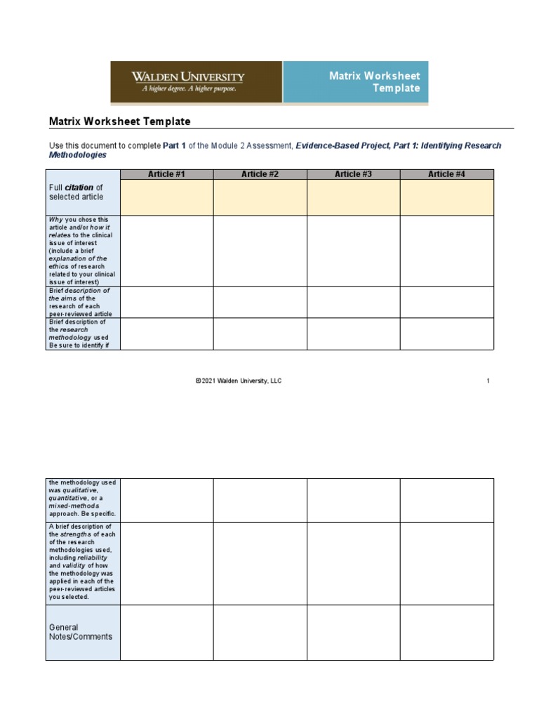 Usw1 nurs 6052 matrixworksheet template pdf