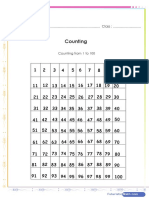 Counting Up To 100 With Numbers Worksheet