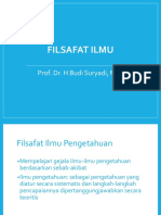 Filsafat Ilmu Prof. Dr. Budi Suryadi, S.Sos, M.Si