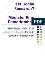 Metodologi Penelitian Sosial Drs. Setia Budhi, PH.D