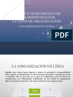 Enfoque Humanistico de La Administración 2.4 Tipos de Organización