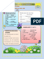 Verb to be and have/has form practice