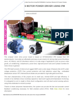 1.6Kw Brush-Less Motor Power Driver Using Ipm STK554U362: 08/01/2018 Raj Sharma Leave A Comment