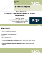 Cost-Benefit Analysis: CEGE0016 - Financial Aspects of Project Engineering