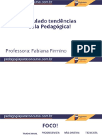 Simulado Tendências Sala Pedagógica!: Professora: Fabiana Firmino
