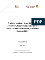 Étude Et Suivi Des Fourmilières de Jarries (St-Mars-la-Réorthe, Vendée) - Rapport 2021