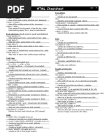 HTML Cheatsheet: Basic Tags Formatting