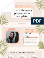 Cute Little Notes Presentation Template: Your Subtitle Goes Here