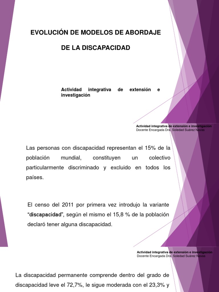 Modelos de Abordaje de la Discapacidad | PDF | Invalidez | Derechos humanos