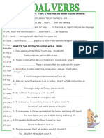 Modal Verbs Sheet
