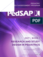 Research and Study Design in Pediatrics: Pediatric Self-Assessment Program
