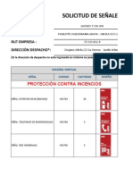 Formulario Señaléticas de Emergencia