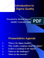 An Introductionto Six Sigma