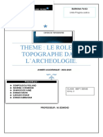 Expose Le Role Du Topographe Dans L'archeologie