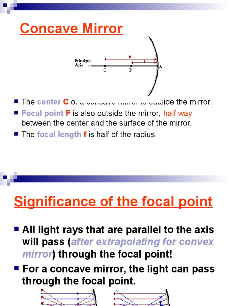 Concave Mirror Image Formation | PDF