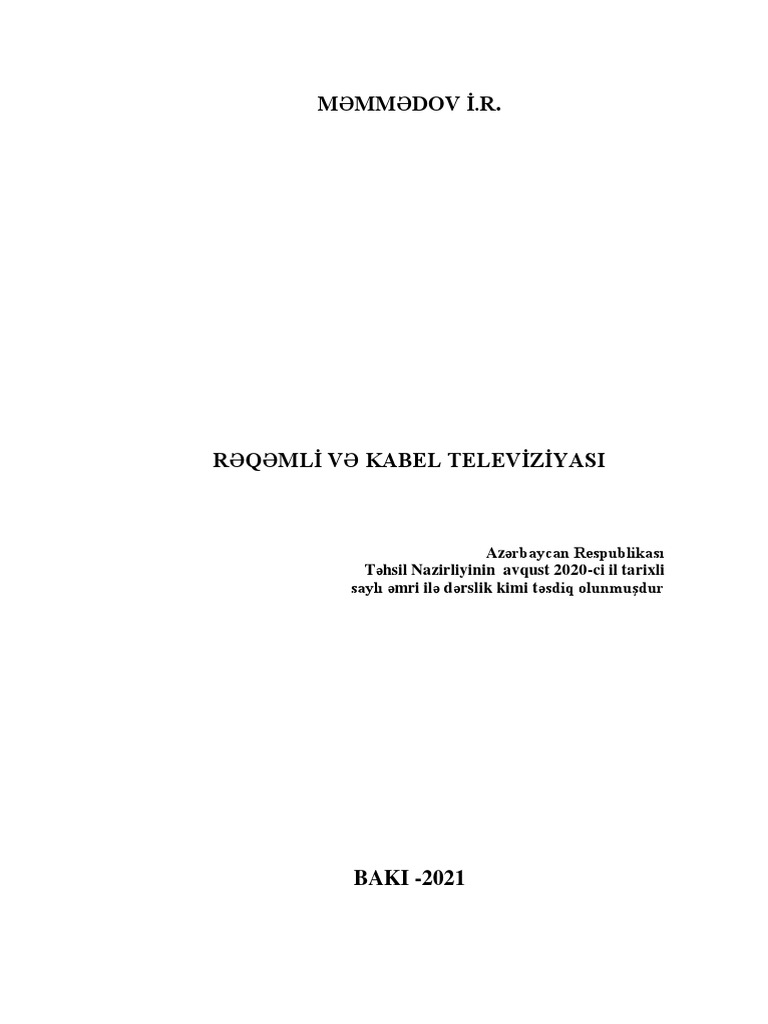 Raqamli TV | PDF