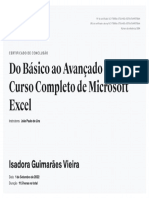 Certificado - Isadora Guimarães Vieira