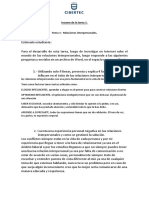 Relaciones interpersonales factores éxito