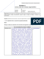 Estructura y tesis de un ensayo argumentativo