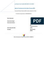 Resultado de Transferencia de Fondos Terceros BDV: Banco de Venezuela, S.A. Banco Universal © RIF G-20009997-6