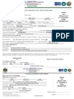College Admission Test Application Form: Jose Rizal Memorial State University