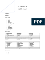 21 Century Lit Module 5 and 6: Donoga, Jayson C. Gas-1206