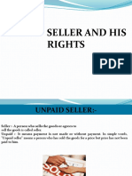 Unpaid Seller and His Rights