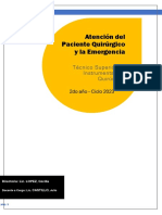 Atención Del Paciente Quirúrgico y La Emergencia: Técnico Superior en Instrumentación Quirúrgica