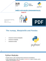 Sciences Des Données Appliquées (Fondamentales) : Cours 4