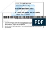 MO0181IW202303268496: Social Security System Transaction Number Slip