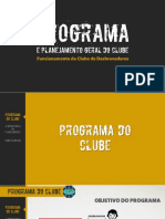 CTBD 03 - Programa e Planejamento Geral Do Clube