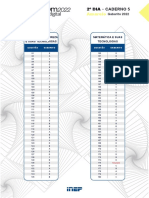 Gabarito Ciências e Matemática 2o Dia Caderno 5