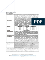 Ficha Técnica: Características