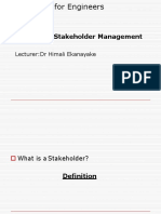 DMM6601 PM5 - Stakeholder Management
