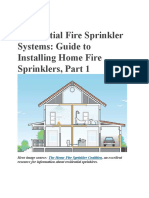 Residential Fire Sprinkler Systems