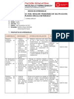 Sesion de Aprendizaje "Aplicamos Estrategias para Resolver Problermas de Multiplicación, Empleando Oraculo Matemagico"