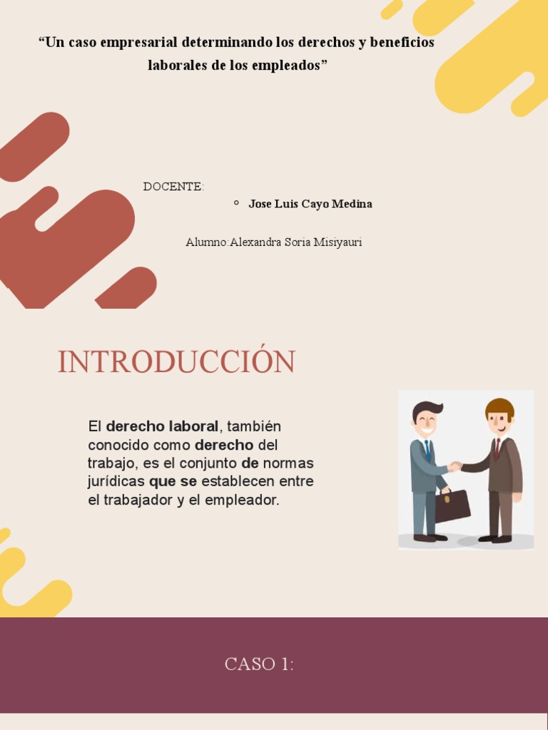Derechos Laborales y Accidentes en el Trabajo | PDF | Derecho laboral ...
