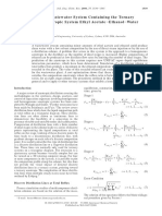 Optimization of A Wastewater System Containing The Ternary Homogeneous Azeotropic System Ethyl Acetate-Ethanol-Water