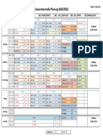 Hallenbelegung Samariterstraße Planung 2020/2021