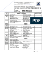 Date Sheet SscI&II Annual Exams 2023