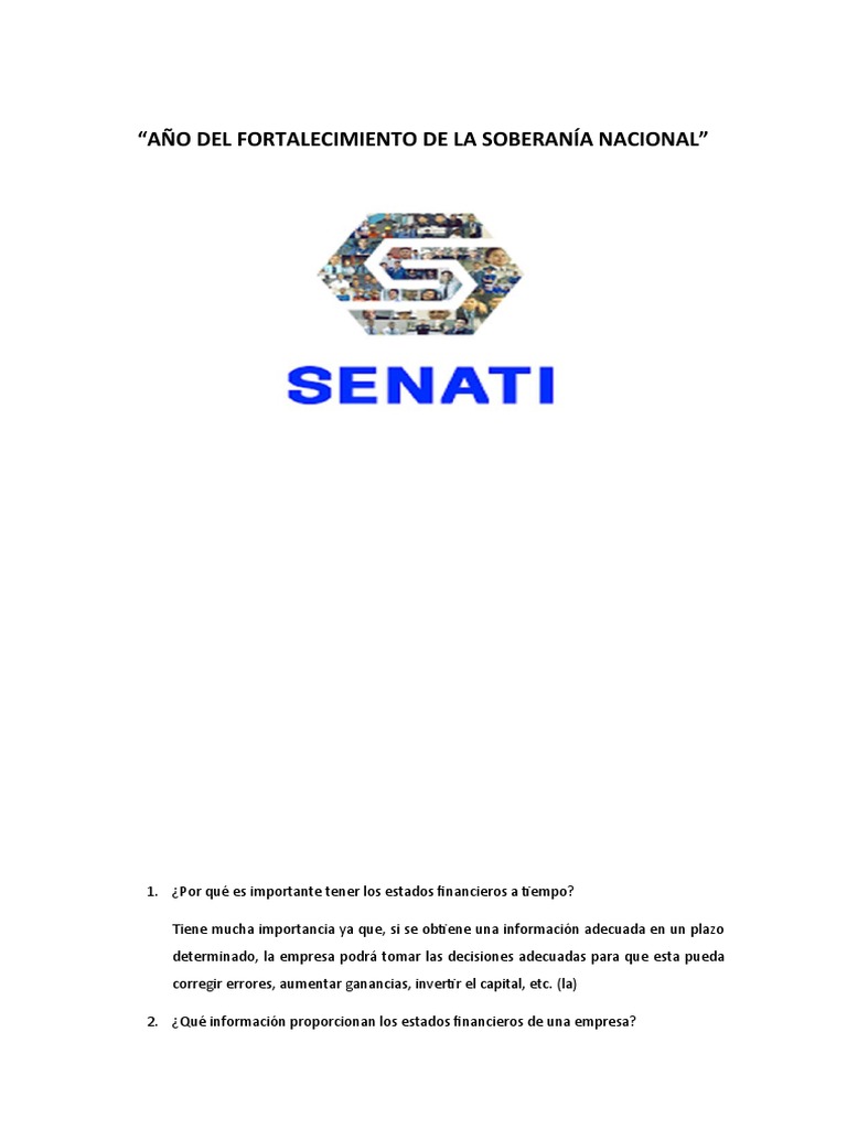 Año Del Fortalecimiento de La Soberanía Nacional | PDF | Crecimiento ...