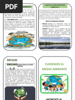 Díptico sobre el Cuidado del Medio Ambiente | PDF | Residuos | Entorno ...