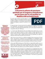 Criticamos Reforma Pensiones